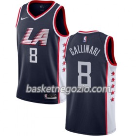Canotte Uomo Los Angeles Clippers Danilo Gallinari 8 2018-19 Nike City Edition Navy Swingman